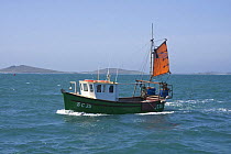 Small fishing trawler, Isles of Scilly, UK. May 2009.