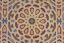 Detail of tile decoration in Mulay Al' ash-Sharif mausoleum, Rissani, Morocco, March 2009