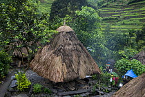 Traditional Ifugao village hut, Philippines.