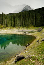 Lake Karer, Dolomite Alps, Italy, September 2008