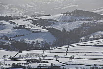 Countryside in snow. Powys, Mid Wales, UK. February 2007.