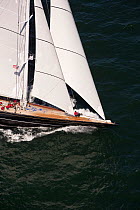 The premier of J-Class yacht "Hanuman," Newport Bucket Regatta, July 2009, Rhode Island, USA.