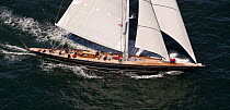 The premier of J-Class yacht "Hanuman," Newport Bucket Regatta, July 2009, Rhode Island, USA.