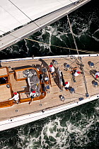 J-Class yacht "Ranger," Newport Bucket Regatta, July 2009, Rhode Island, USA.