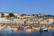 St Peter Port and marina, Guernsey, Channel Islands. May 2009.