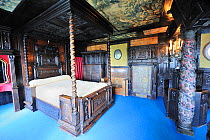 Hauteville House, where Victor Hugo stayed while he was in exile. View of his bedroom. St Peter Port, Guernsey, Channel Islands. May 2009.