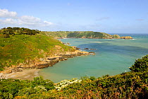 Moulin Huet bay, Guernsey, Channel Islands. Victor Hugo used to go there to get inspiration. May 2009.