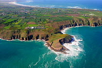 Aerial view of Jersey, Channel Islands. May 2009.