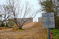 Construction of the border wall between USA and Mexico in a wildlife corridor, Lower Rio Grande Valley, Texas, USA ILCP RAVE January/February 2009