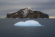 Paulet Island, with floating icebergs, Antarctic Sound, Antarctic Peninsula, February 2006