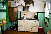 Museum and Antarctic souvenir shop, showing cooking and drying area, Port Lockroy, Goudier Island, Antarctic Peninsula, Antarctica
