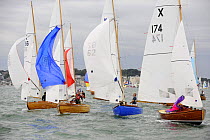 XOD classes "Xeres", "Felix" and "Swallow" racing at Cowes Week, August 2009.