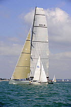 "Leopard" and "Saphire" sailing at Cowes Week, August 2009.
