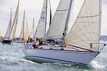 Yachts racing at Cowes Week, August 2009.