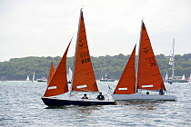 "Osprey" and "Buccaneer" sailing at Cowes Week, August 2009.