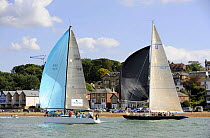 "Software Mistress" and "Italia" racing at Cowes Week, August 2009.
