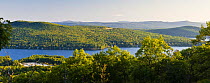 Merrymeeting Lake as seen from Caverly Mountain in New Durham, New Hampshire, USA. July 2008