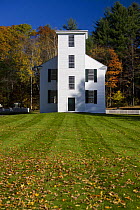Trinity Church in Cornish, New Hampshire, USA. Originally constructed in 1803. Reconstructed in 1984. October 2007