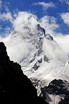 Mount Jantugan (3,480m) in Adylsu valley, side valley to Baksan and Elbrus, Caucasus, Russia, June 2008
