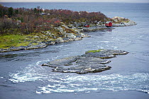 The current running out to sea, Saltstraumen, Bod, Norway, October 2008