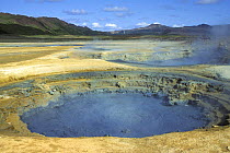 Boiling mud pool, geothermal area of Krafla, North Iceland 2005
