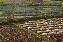 Aerial views of new housing developments, Kuching vicinity, Sarwak, Borneo, Malaysia, June 2006