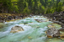 Upper Soca River, Soca Valley, Triglav National Park, Julian Alps, Gorenjska, Slovenia, April 2009
