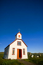 Grof Protestant Church, on the way to Landmannalaugar, South Iceland. July 2008