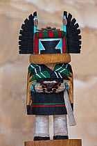 Hopi Katchina doll "Corn Mother" representation of a spirit being of the Hopi world, carved from cottonwood root, Hopilands, Northern Arizona, USA