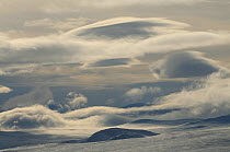 Clouds over Dovrefjell National Park, Norway, February 2009