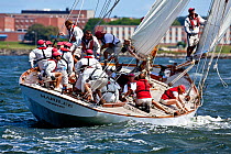 "Marilee" sailing at Newport Classic Yacht Regatta, Rhode Island, USA. September 2009.