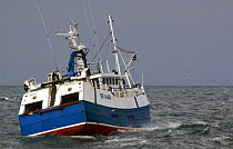 Banff registered fishing vessel "Onward" trawling for Haddock on the North Sea, July 2009.