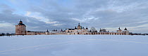 Kirillo-Belozersky Monastery (founded by Sain Kirill of Belozero in XIV century) on the shore of Siverskoe lake. Vologda Province of the Russia North.  Russia Federal Heritage site.   National Park "R...