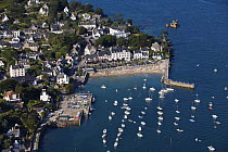 Port and beach of Locquirec (Finistère), Brittany, August 2009.