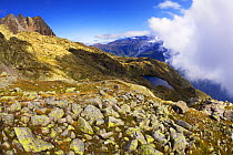 Mountain landscape with Lacs des Cheserys, Haute Savoie, France, Europe, September 2008