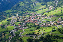 Fliess viewed from higher in the valley, Tirol, Austria, July 2008