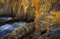 Coastal cliffs, Cabo Sardo, Alentejo, Natural Park of South West Alentejano and Costa Vicentina, Portugal, June 2009