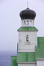 Russian orthodox church (1936) in St George village, Saint George Island, Pribilof Islands, Alaska, USA
