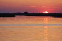 Danube Delta at sunset, Romania, May 2009