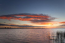 Sunset over lake, Esteros del Ibera, Argentina