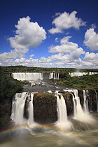 Iguazu Falls with rainbow, Iguaçu National Park, Brazil February 2009