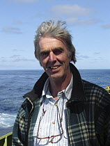 Cameraman and photographer David Shale on board ship 2007