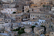 Sassi, houses dug into the tuff rock, Matera, Basilicata,  Southern Italy, June 2009
