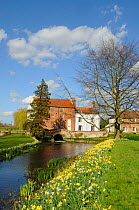 Bintree Mill on the River Wensum, Norfolk, UK, April