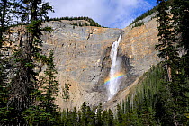 Rainbow in Takakkaw Falls, Yoho National Park, Rocky Mountains, British Columbia, Canada, September 2009