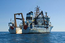 Research vessel "Henry B. Bigelow" at sea, Mid-Atlantic Ridge, North Atlantic Ocean, July 2009.