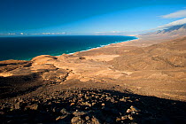 Coastal landscape, Jand'a Natural Park, South Fuerteventura, Canary Islands, Spain, April 2009