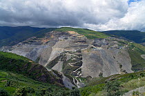 Slate quarry in the Cantabrian range, Spain. July 2008.