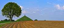 The Lion Hill, the main memorial monument of the Battle of Waterloo, Eigenbrakel, Belgium