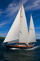 French and Webb yacht "Wings of Grace" sailing near Belfast, Maine.